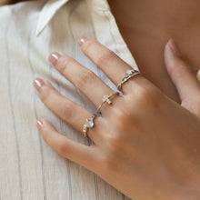 将图片加载到图库查看器，Dainty Cross Ring _ Plated CZ Christian Faith Ring