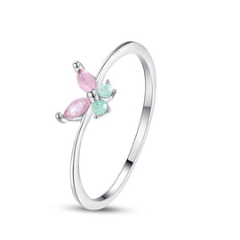 Simple Butterfly Ring For Women Girls