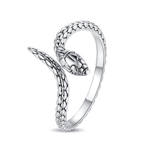 Snake Ring – Adjustable Serpent Wrap Ring for Women & Men