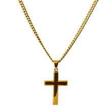 将图片加载到图库查看器，Minimalist Cross Necklace in Stainless Steel – Gold &amp; Silver | Timeless Everyday Jewelry