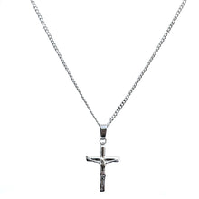 将图片加载到图库查看器，Stainless Steel Crucifix Necklace – Silver or 18K Gold Vacuum Plated