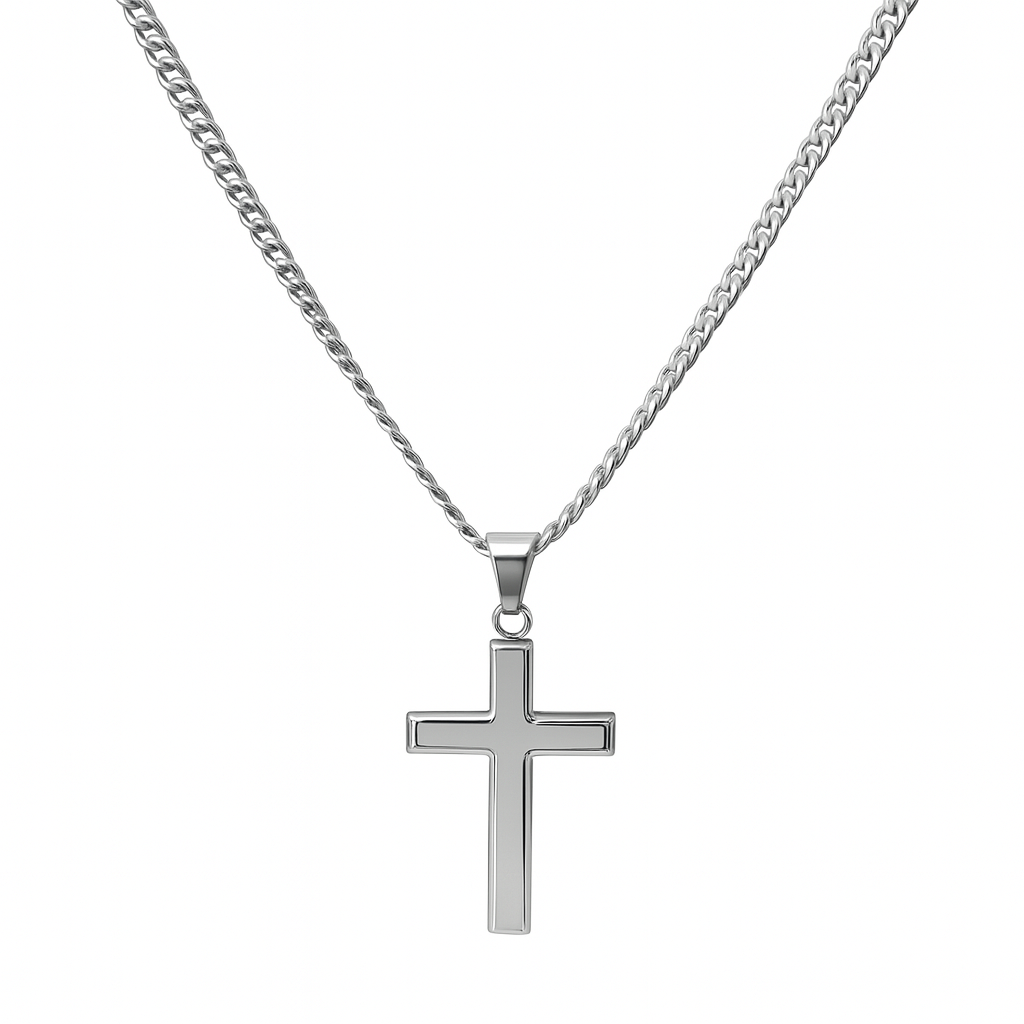 Minimalist Cross Necklace in Stainless Steel – Gold & Silver | Timeless Everyday Jewelry