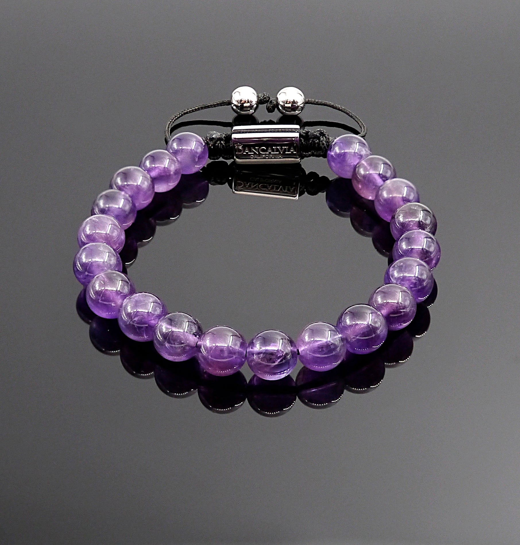 Amethyst gemstone bracelet deals