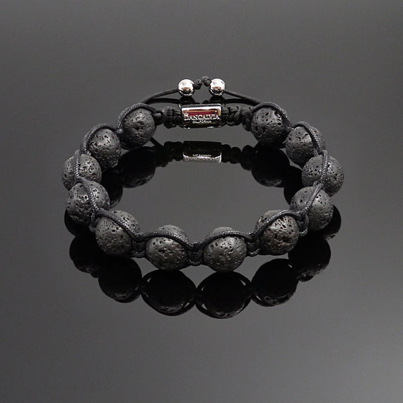 Mens Lava Stone Handmade Beaded Bracelet Essential Oil Diffuser Healing Bracelet