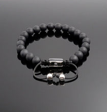 Load image into Gallery viewer, Unisex Matt onyx Beaded Bracelet Handmade Gemstone Bracelet