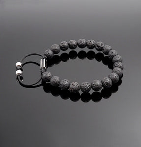Unisex Lava Rock Bracelet Essential Oil Diffuser Bracelet Braided Natural Stone Bracelet