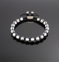 Load image into Gallery viewer, Unisex White Howlite Shamballa Bracelet
