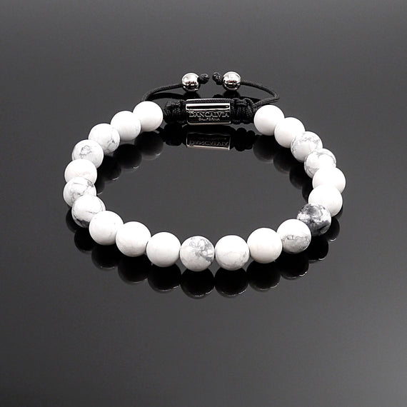 Black and White Crystals Clay Beads Shamballa Bracelet - Ephori
