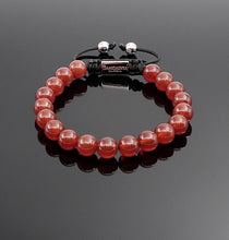 Load image into Gallery viewer, Women&#39;s Red Onyx Handmade Bracelet Gemstone Lucky Bracelet