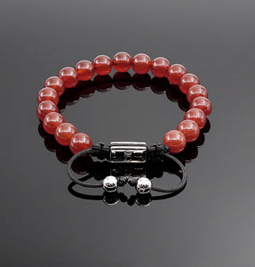 Women's Red Onyx Handmade Bracelet Gemstone Lucky Bracelet