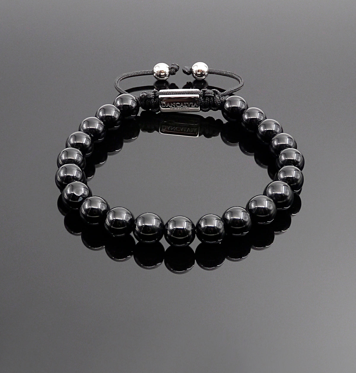 Obsidian Oath: pulsera de cuentas de obsidiana natural con propiedades protectoras