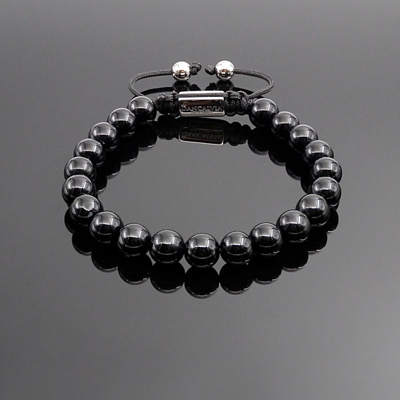 Unisex Obsidian Beaded Bracelet Natural Gemstone Protection Stone Handmade Bracelet