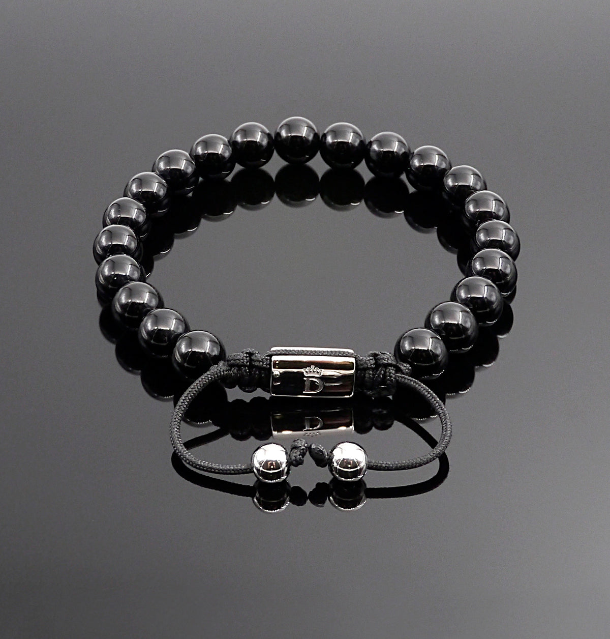 Obsidian Oath: pulsera de cuentas de obsidiana natural con propiedades protectoras