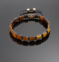 Load image into Gallery viewer, Unisex Yellow Tiger Eye Bracelet Gemstone Adjustable Bracelet