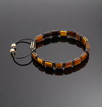 Load image into Gallery viewer, Unisex Yellow Tiger Eye Bracelet Gemstone Adjustable Bracelet