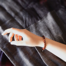 将图片加载到图库查看器，Unisex Red Tiger Eye Bead Handmade Bracelet Natural Gemstone Bracelet